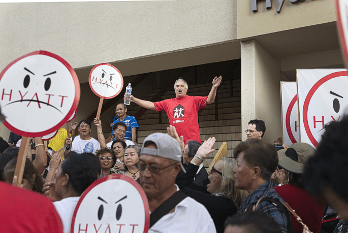 Encouraging the crowd